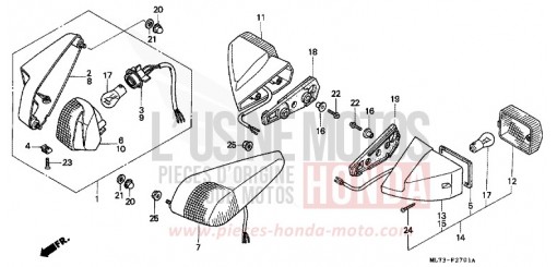 WINKER (2) VFR750FK de 1989